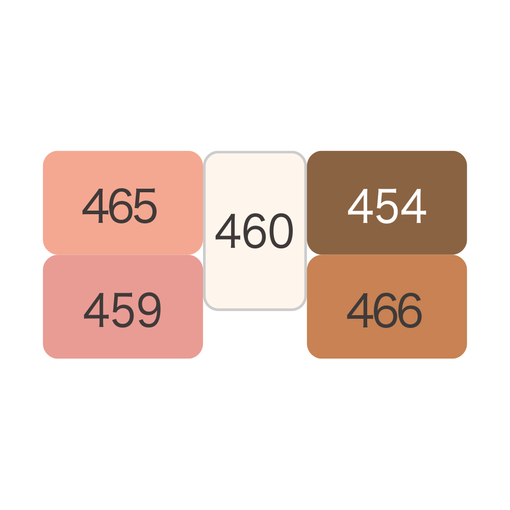 317-ユニットカラー5色入りパレット［イエローベースベーシック］(465/459/460/454/466)